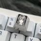 1U Titanium Alloy Artisan Keycaps Precision Pointillism + Anodizing for Mechanical Keyboard -Sakurajima Mai